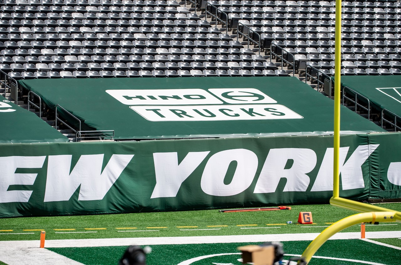 Hino logo at the Jets field